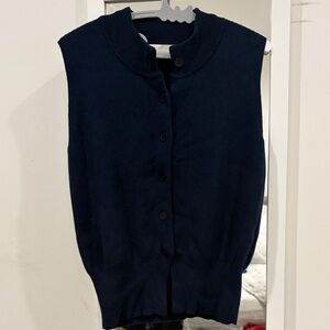 OAK + FORT Dark Blue Women's Cardigan Vest